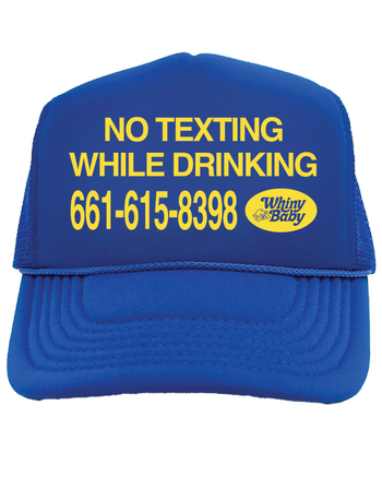 No Texting While Drinking Hat